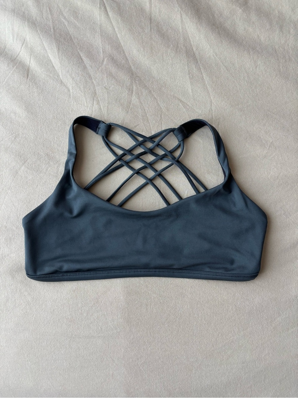 Lululemon Green Criss Cross Back Sports Bra
